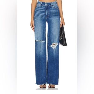 Paige Women’s Size 32 Sasha Zahara Destructed Wide Leg Jeans